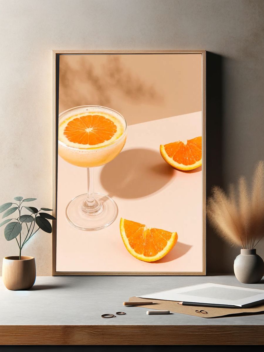 Fresh orange margarita cocktail. — room view 2