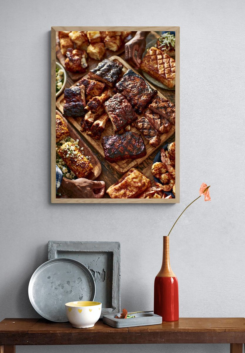 BBQ Feast Food Photography Poster. — room view 3