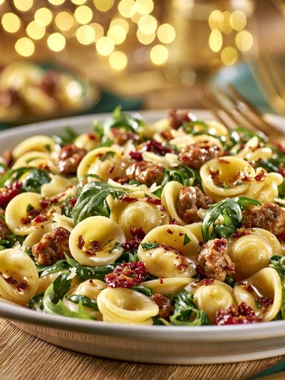 Gourmet Pasta Dish Photography Poster.