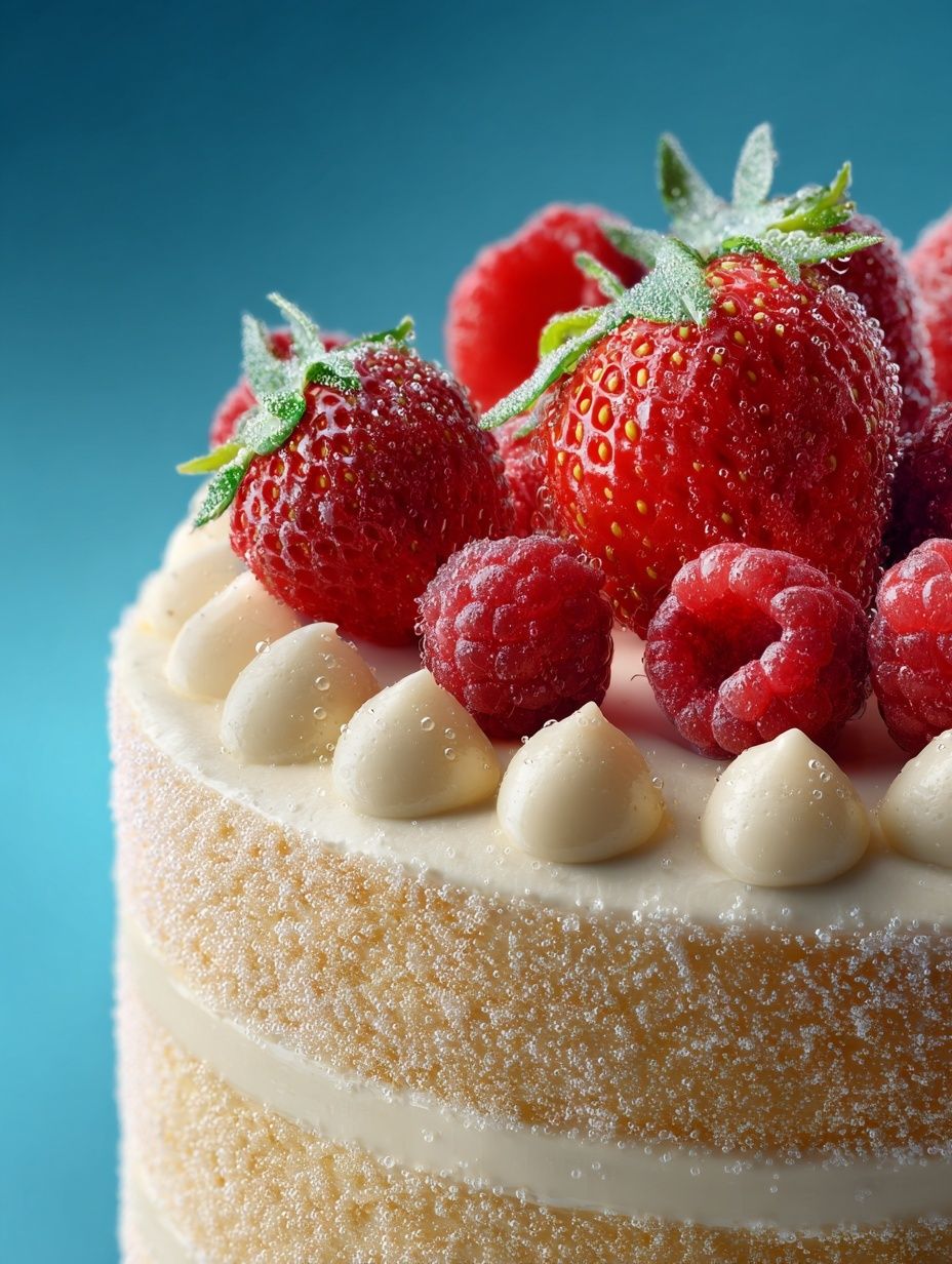 Strawberry Cake Photography Poster. poster detail