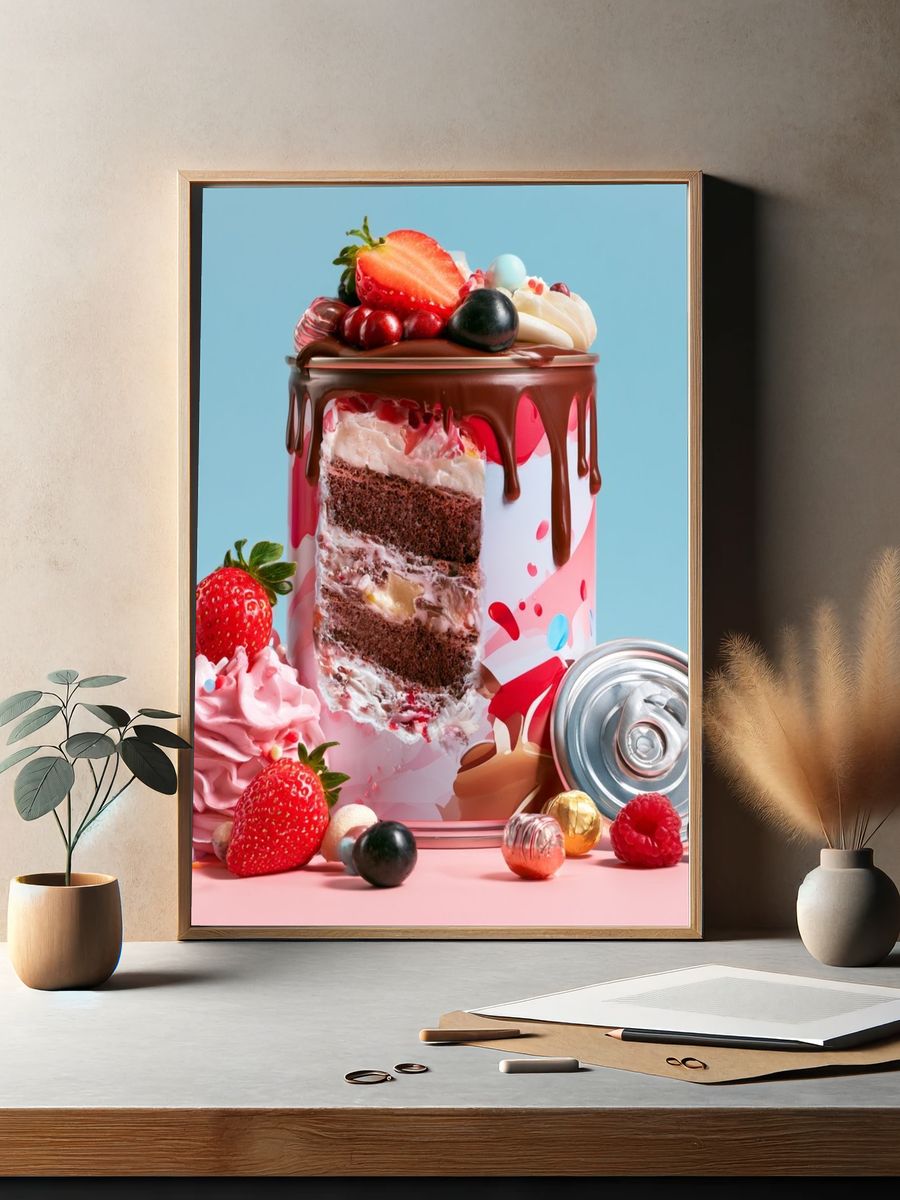 Candy Cake Can Still Life Poster. — room view 2