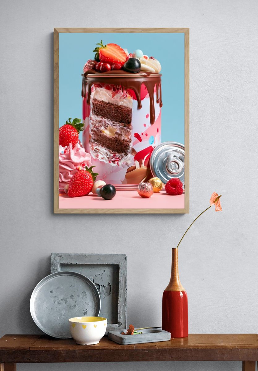 Candy Cake Can Still Life Poster. — room view 3