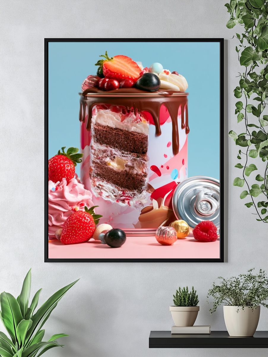 Candy Cake Can Still Life Poster. — room view 4