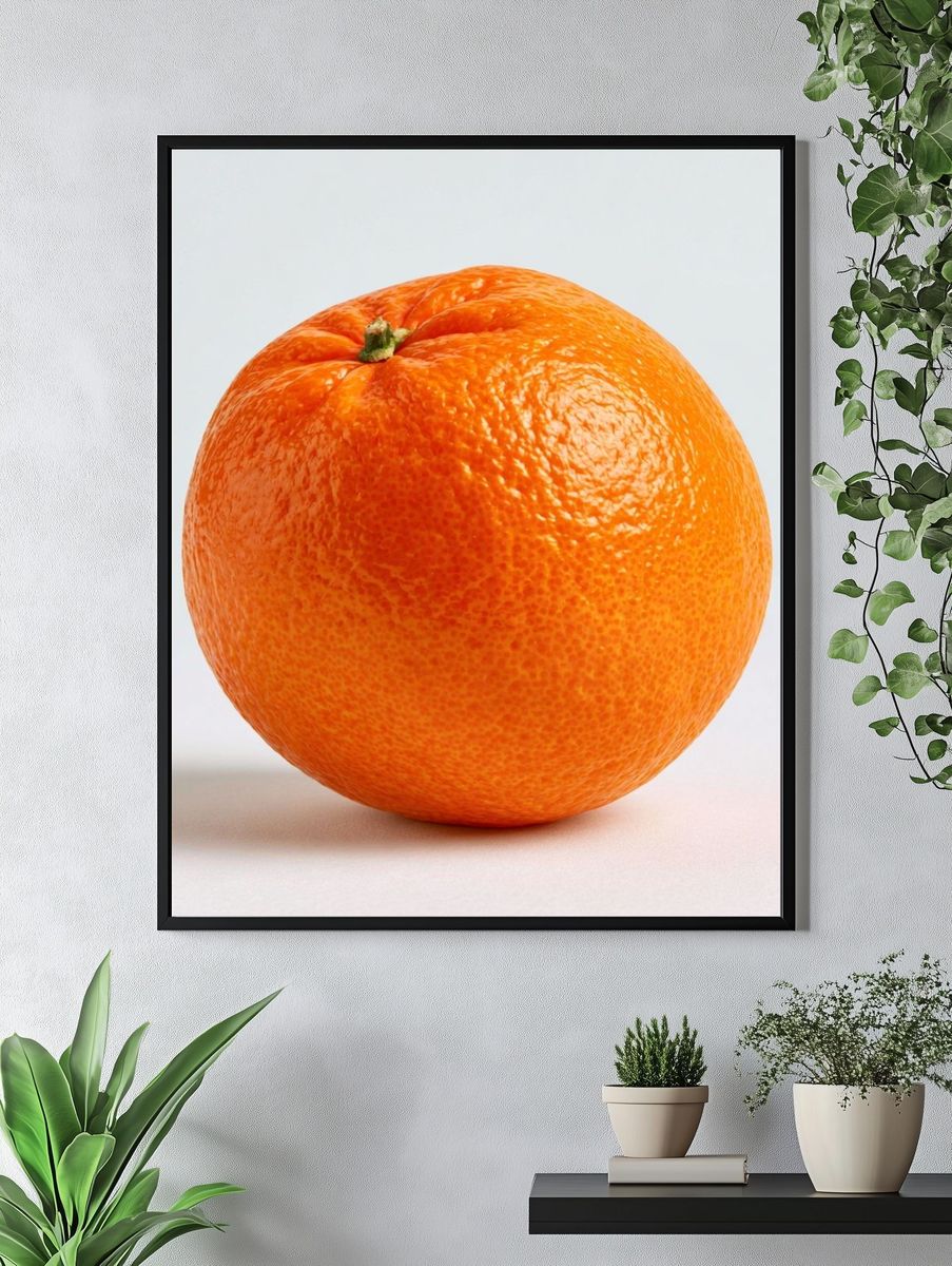 Orange Still Life Photography Poster. — room view 4