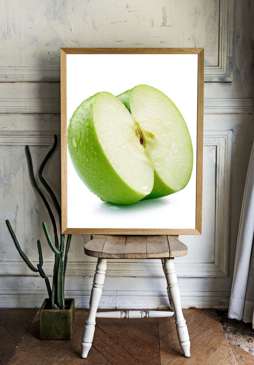 Green Apple Food-Drink Poster. room preview