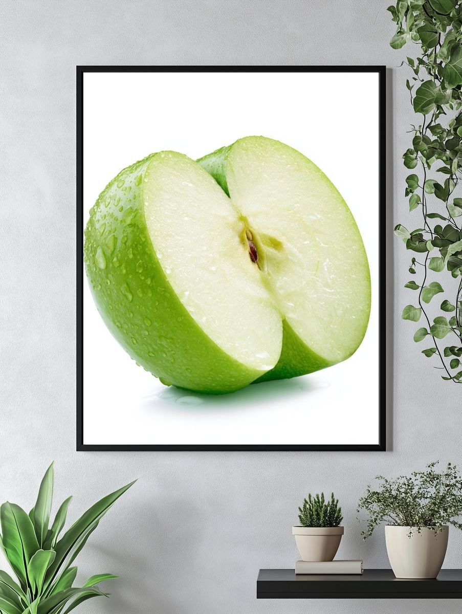 Green Apple Food-Drink Poster. — room view 4