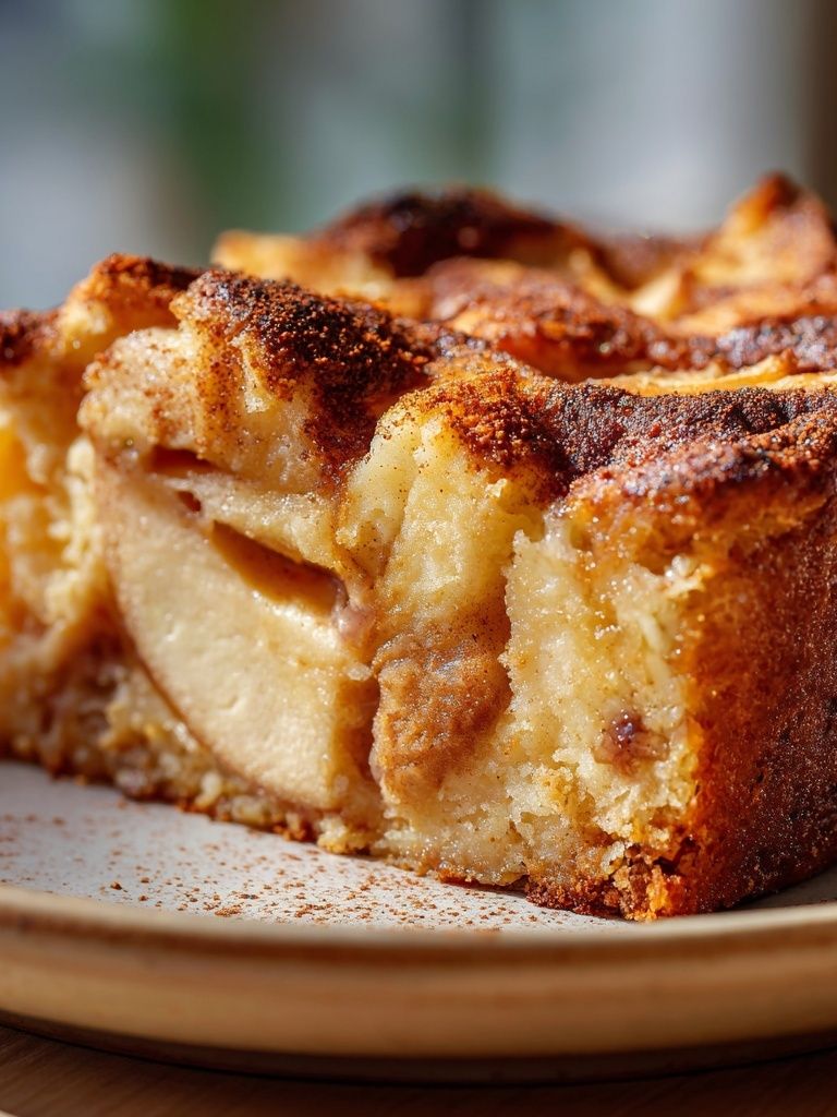 Apple Cake Slice Food Photography Poster. poster detail