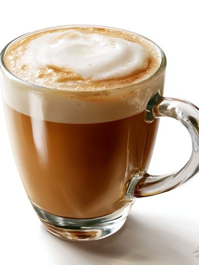 Cappuccino Glass Cup Poster.