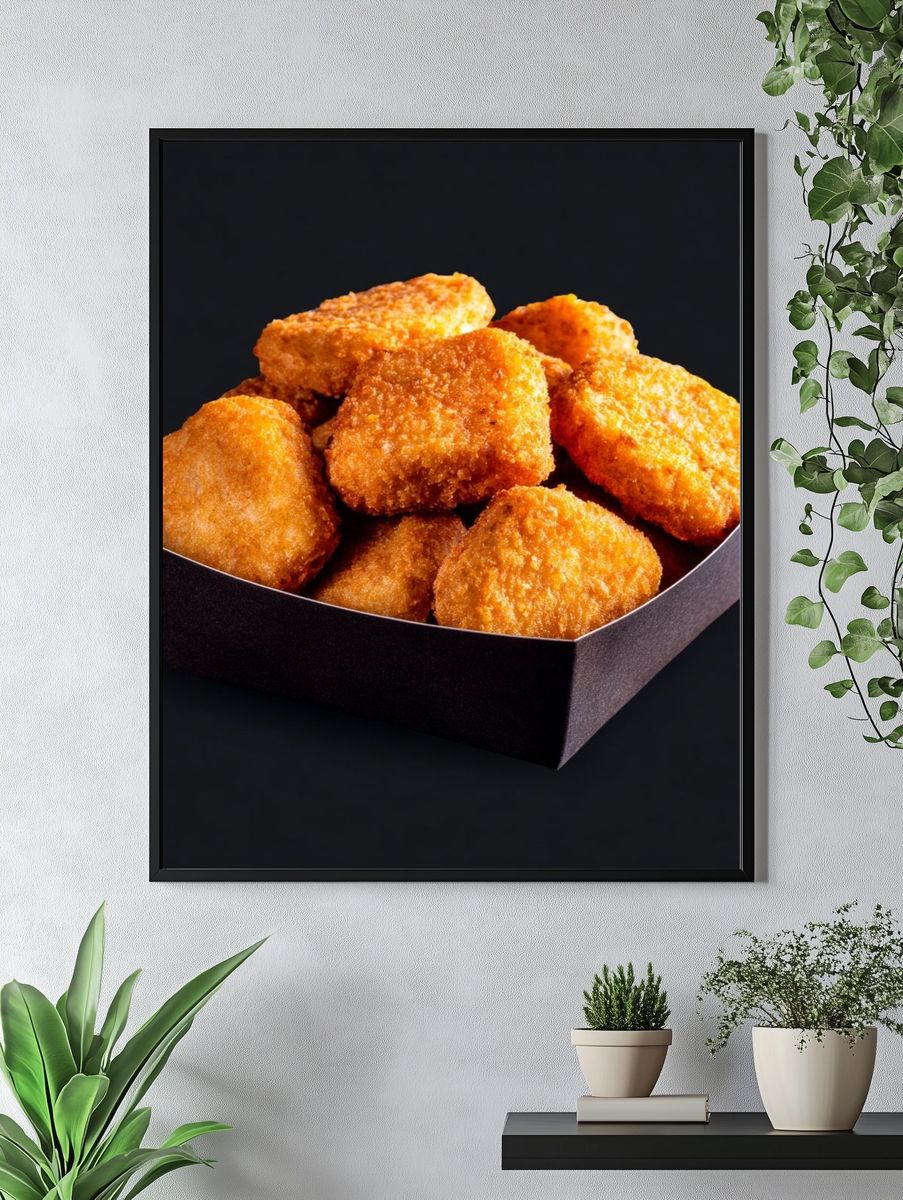 Chicken Nuggets Food Photography Poster. — room view 4