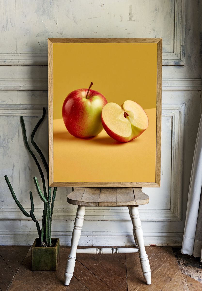 Red Apple Still Life Poster. room preview