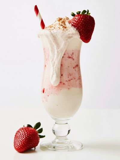 Strawberry Milkshake Photography Poster. poster