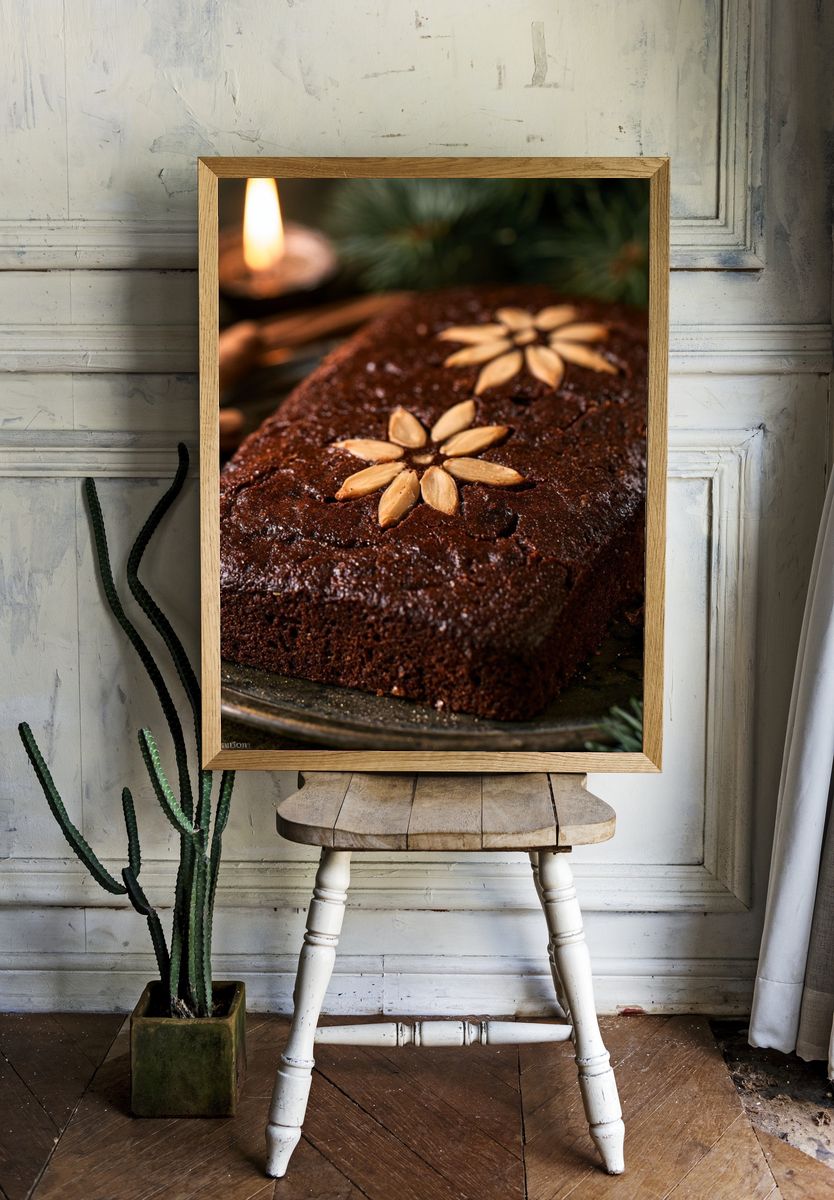 Chocolate Cake Still Life Poster. room preview