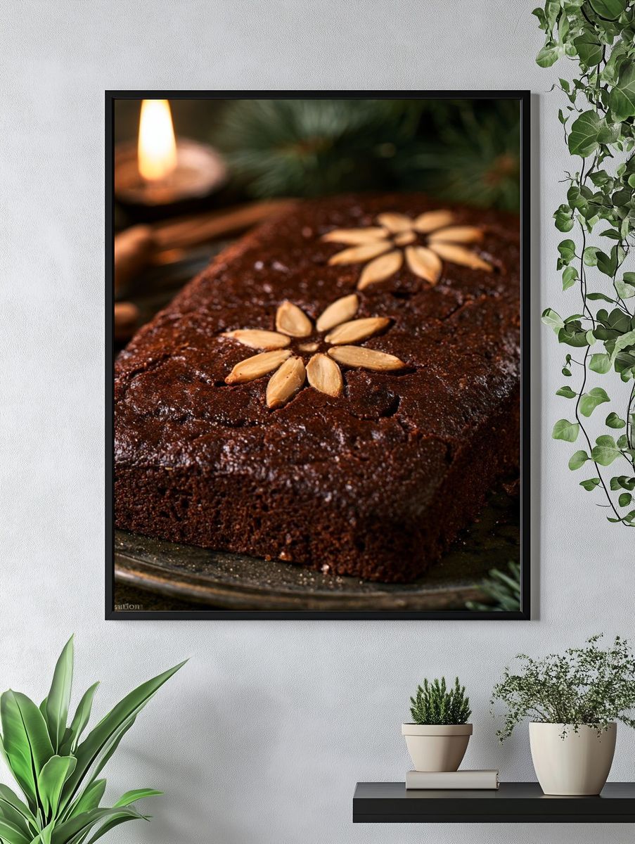 Chocolate Cake Still Life Poster. — room view 4