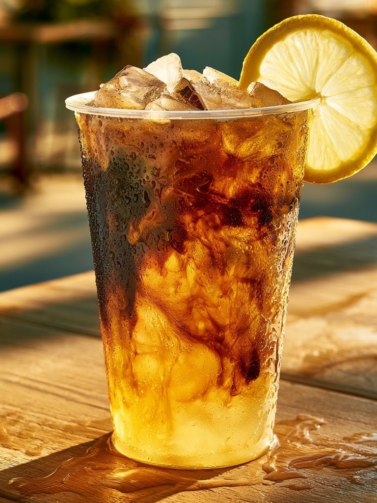 Iced Lemon Tea Photography Poster. poster — food-drink art