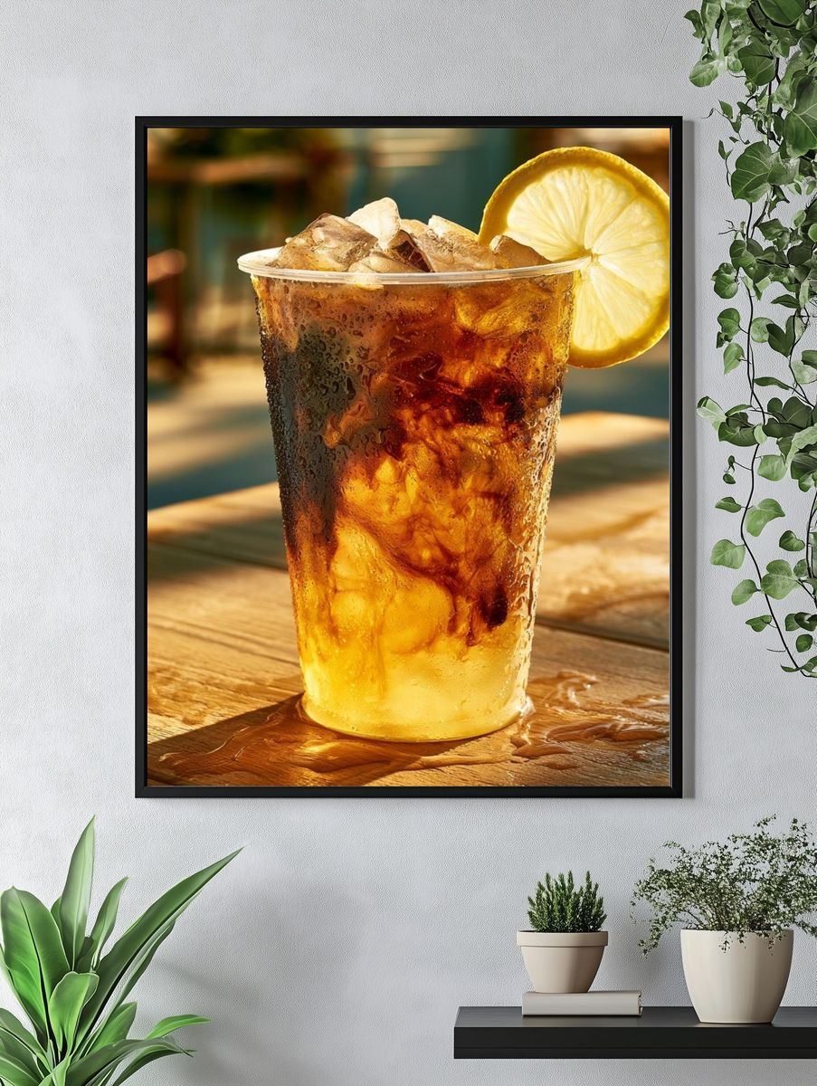 Iced Lemon Tea Photography Poster. — room view 4