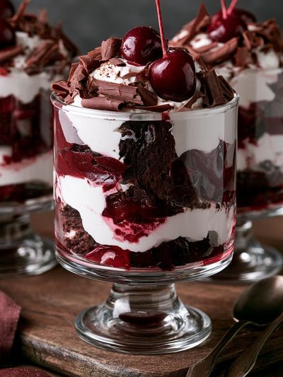 Cherry Chocolate Trifle Print.