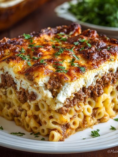 Baked Pasta Casserole Photography Poster.