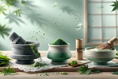 Matcha Tea Ceremony Still Life Poster.