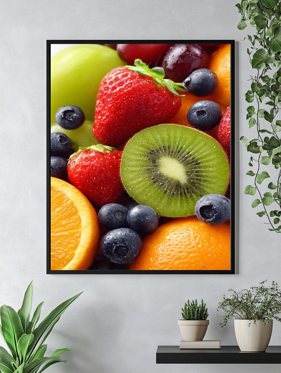 Fresh Fruit Still Life Poster. — room view 4