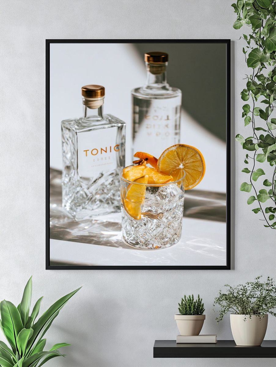 Gin Tonic Still Life Poster. — room view 4