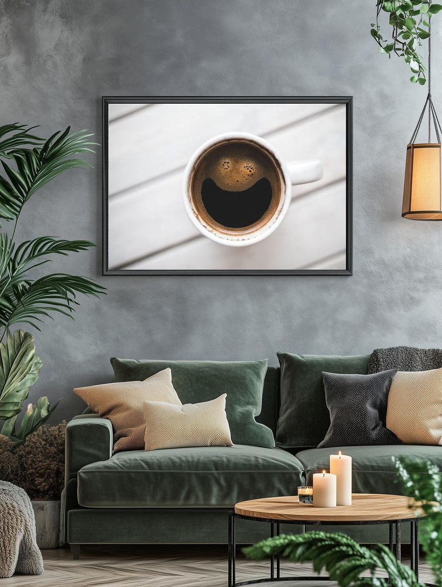 Cup hot coffee morning. Visit. — room view 4