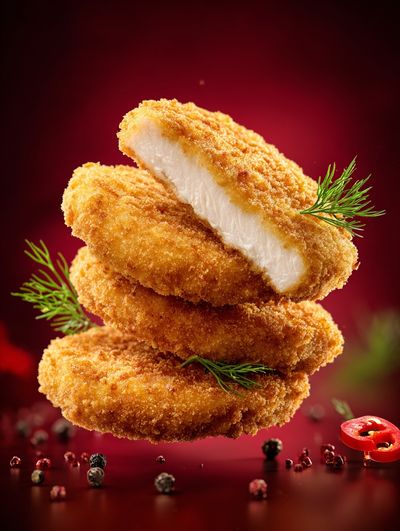 Crispy Chicken Cutlets Food Poster