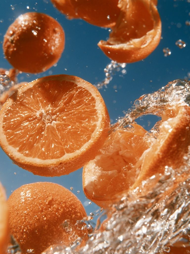 Citrus Splash Photography Poster. poster — food-drink art