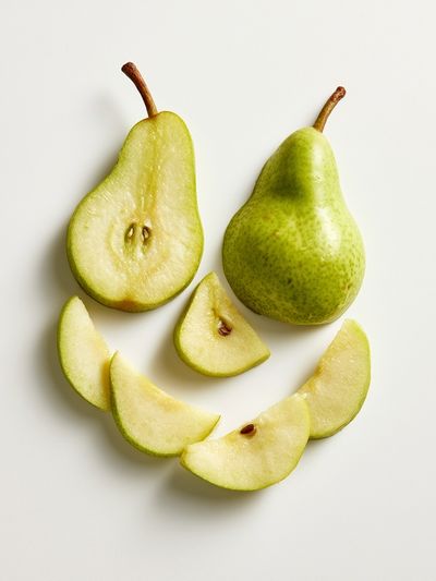 Green Pear Still Life Photography Poster.