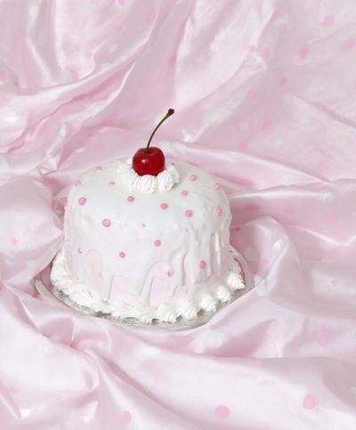 Cherry Cake Still Life Poster.
