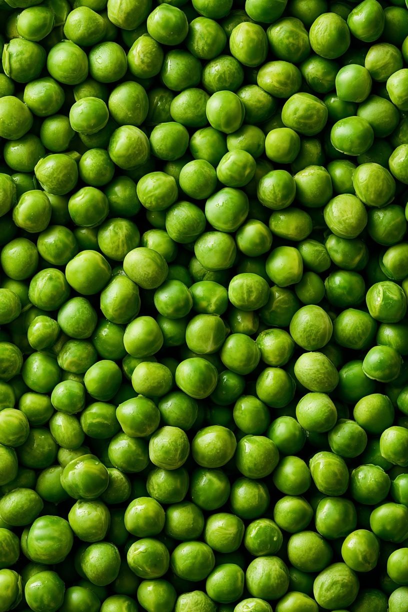 Green Peas Macro Photography Poster. poster detail