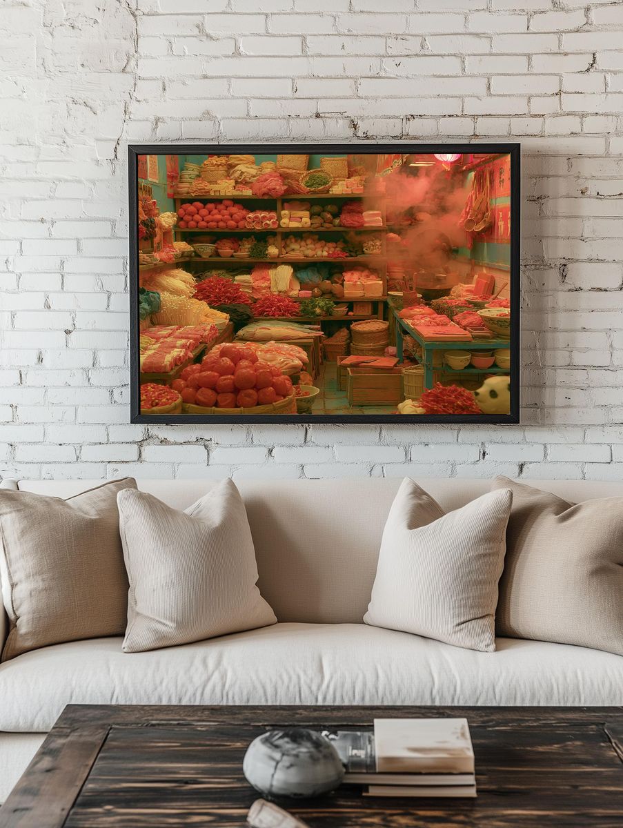 Spice Market Still Life Poster. — room view 1
