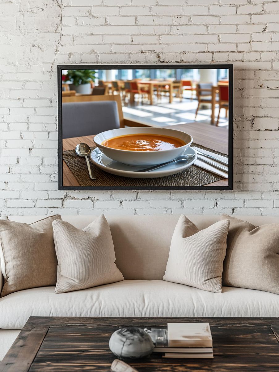 Tomato Soup Table Setting Print. room preview