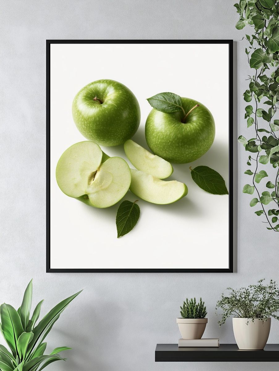 Green Apples Still Life Print. — room view 4