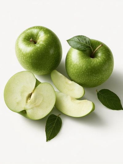 Green Apples Still Life Print. poster