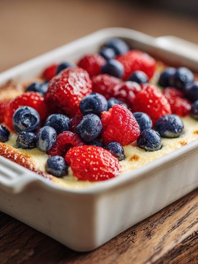 Berry Baked Dessert Food Poster