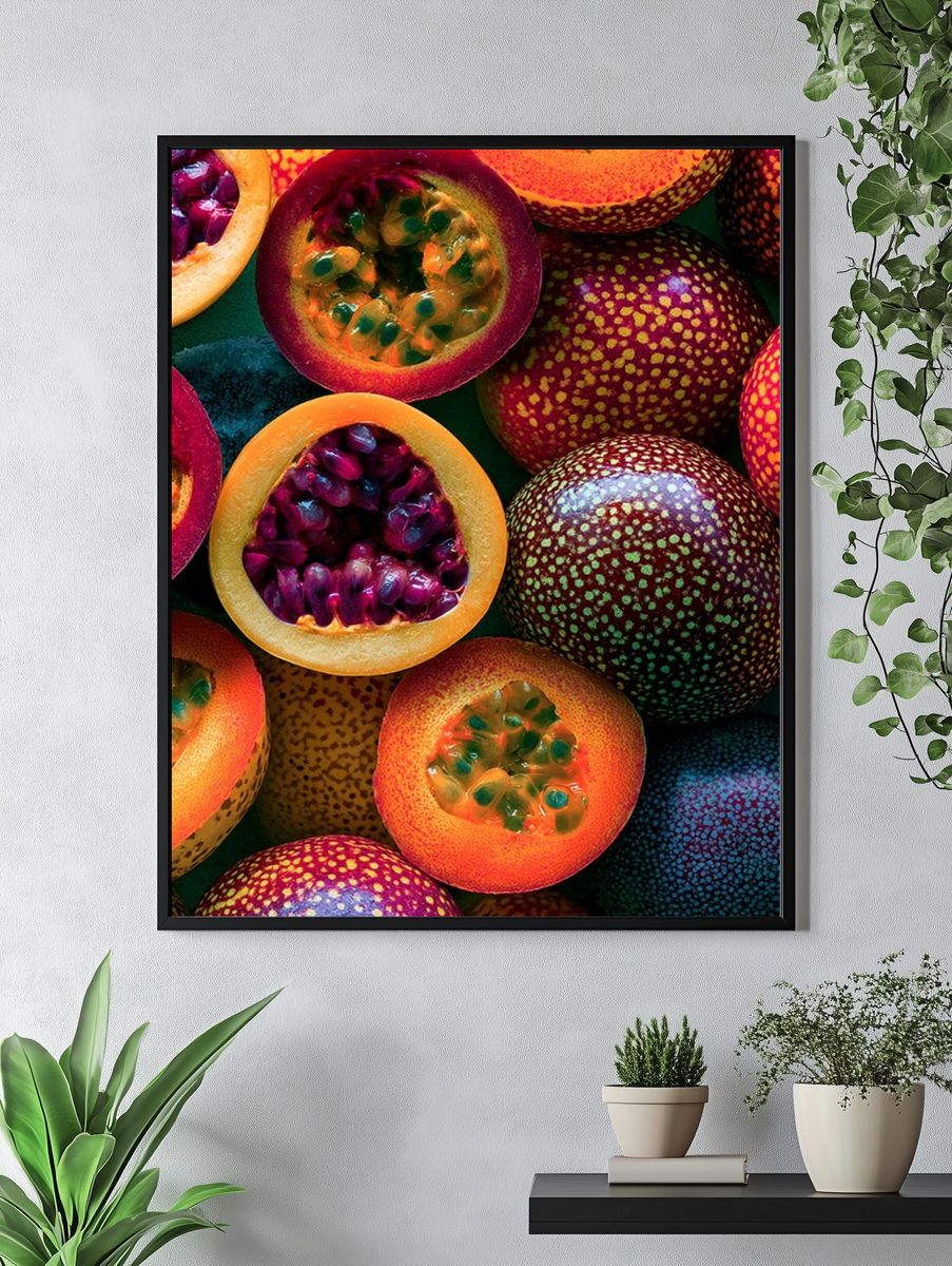 Passion Fruit Still Life Poster. — room view 4