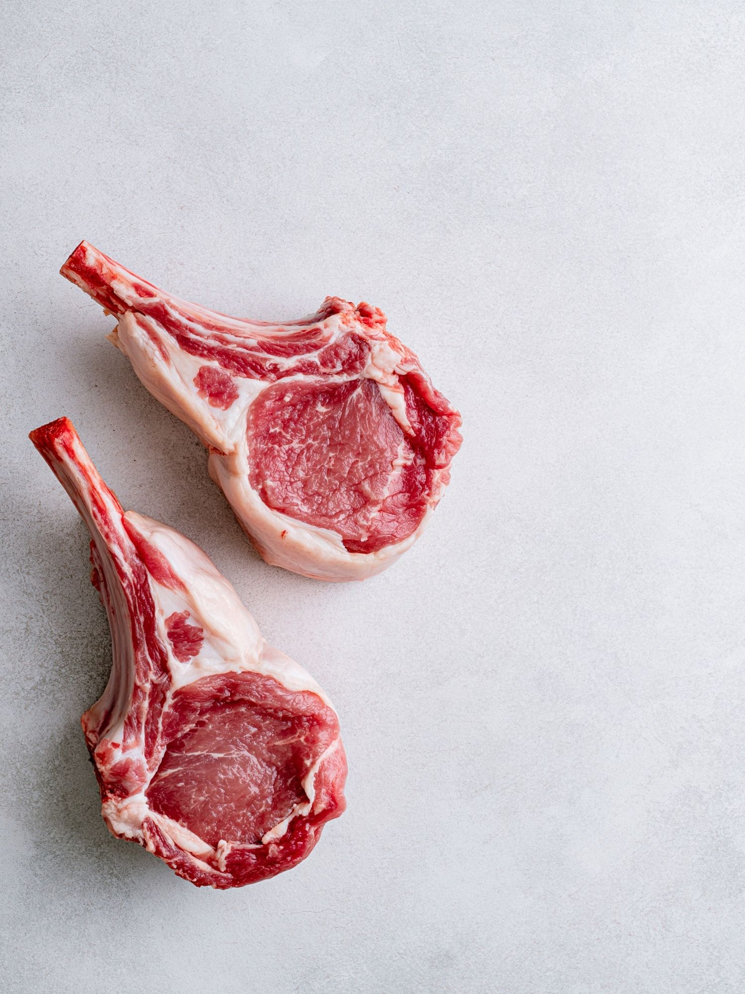Raw Lamb Chops Photography Poster. poster — food-drink art