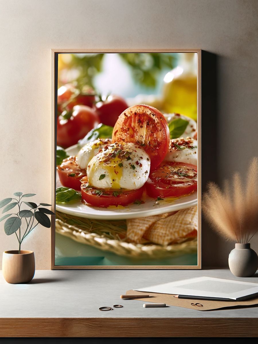 Caprese Salad Food-Drink Poster. — room view 2