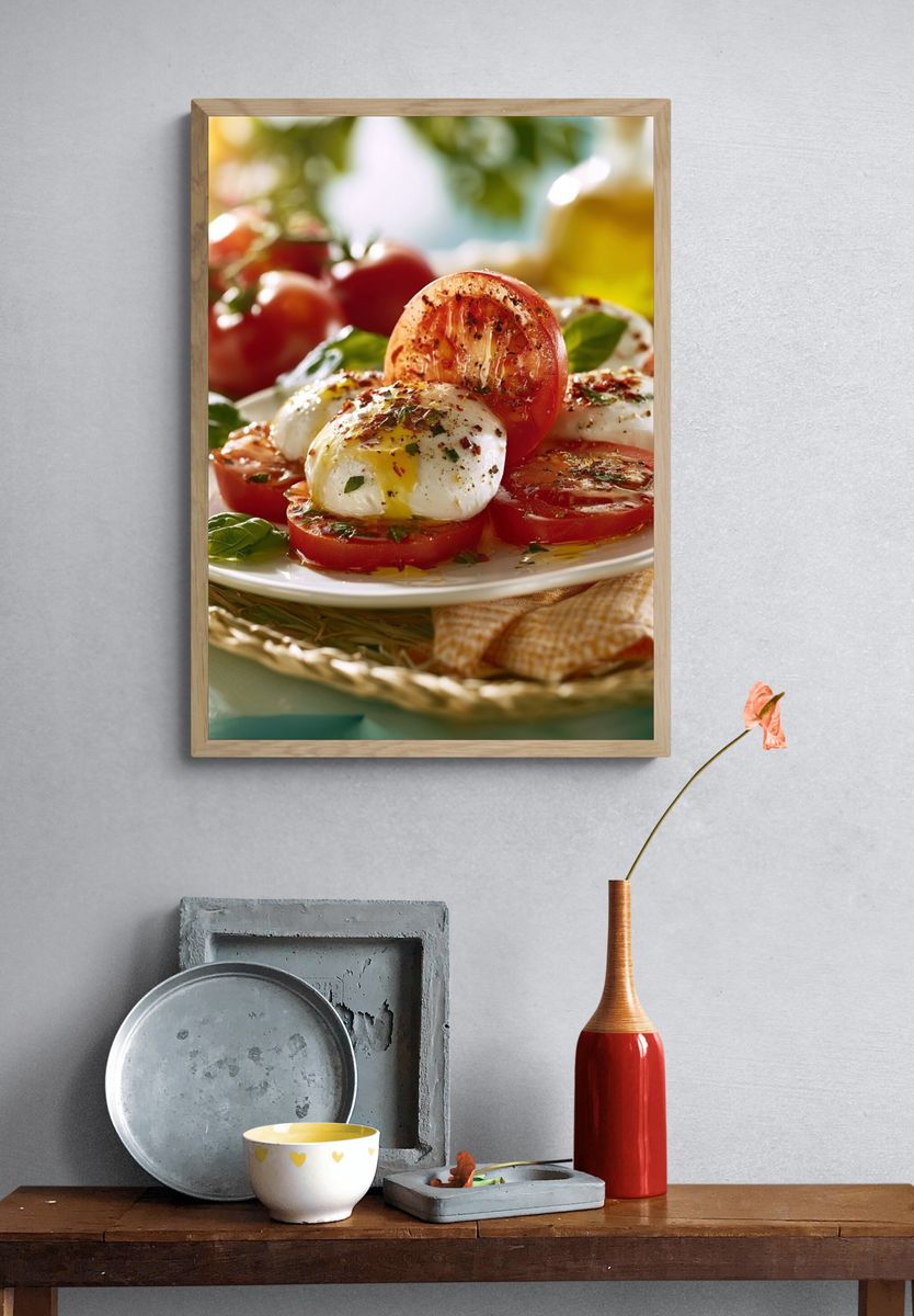 Caprese Salad Food-Drink Poster. — room view 3