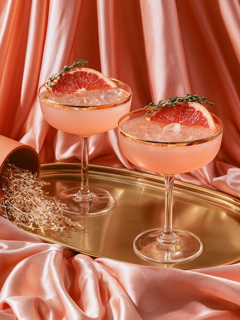 Grapefruit Cocktail Still Life Print. poster — food-drink art