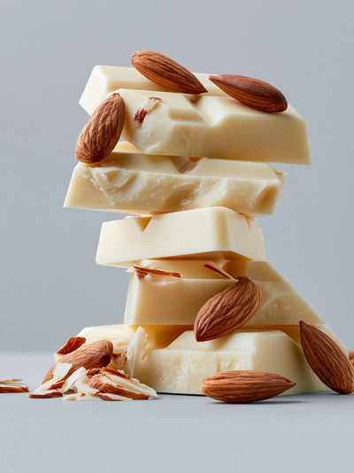 Almond Chocolate Stack Food Poster. poster