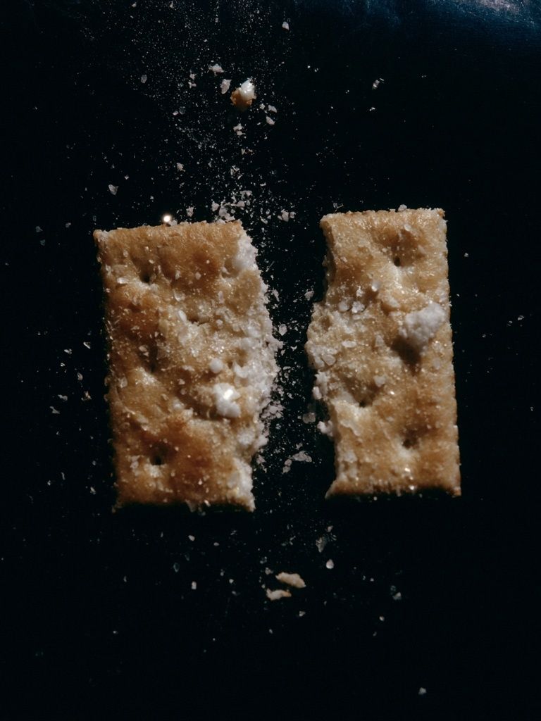 Cracked Cracker Still Life Poster. poster detail