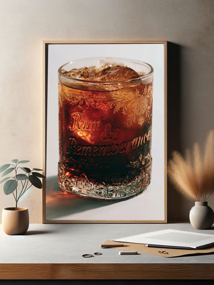 Rum & Rememberance Drink Poster. — room view 2
