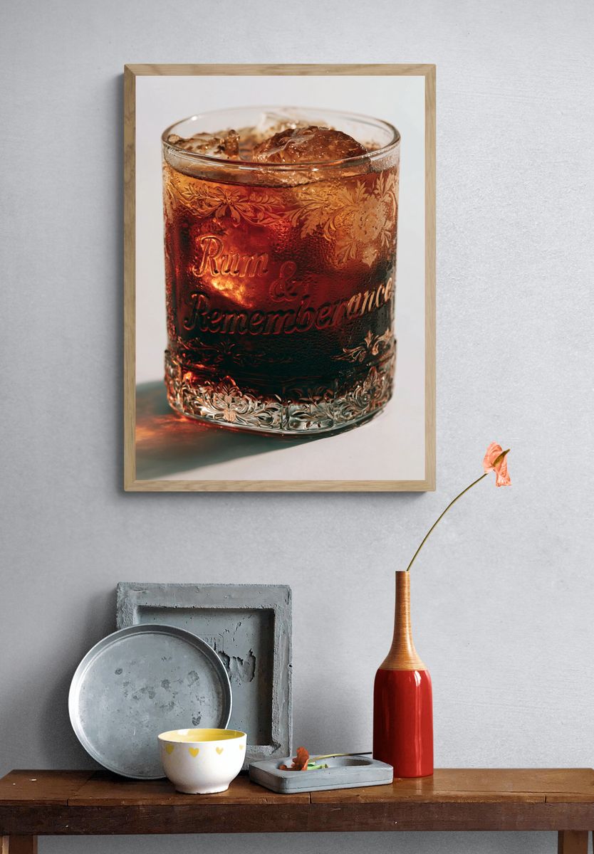 Rum & Rememberance Drink Poster. — room view 3