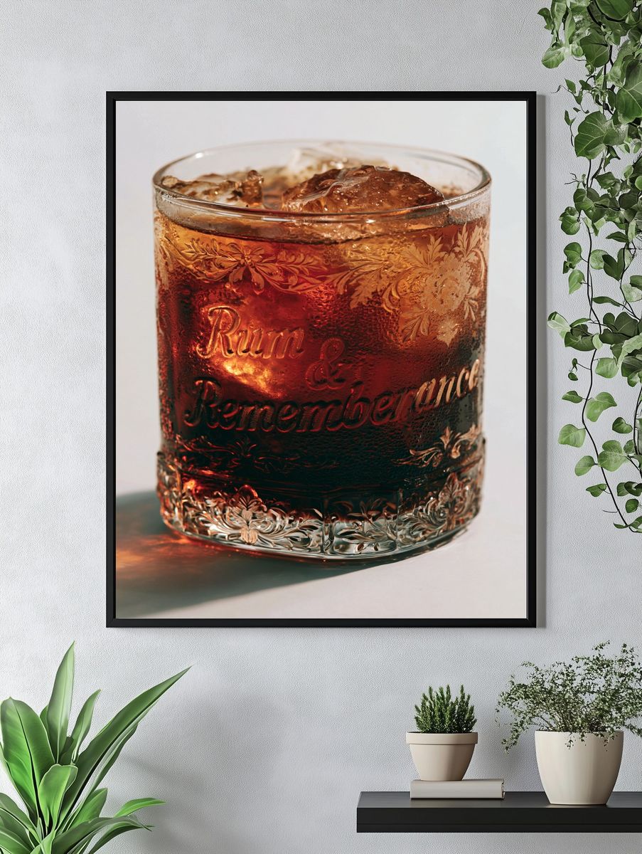 Rum & Rememberance Drink Poster. — room view 4