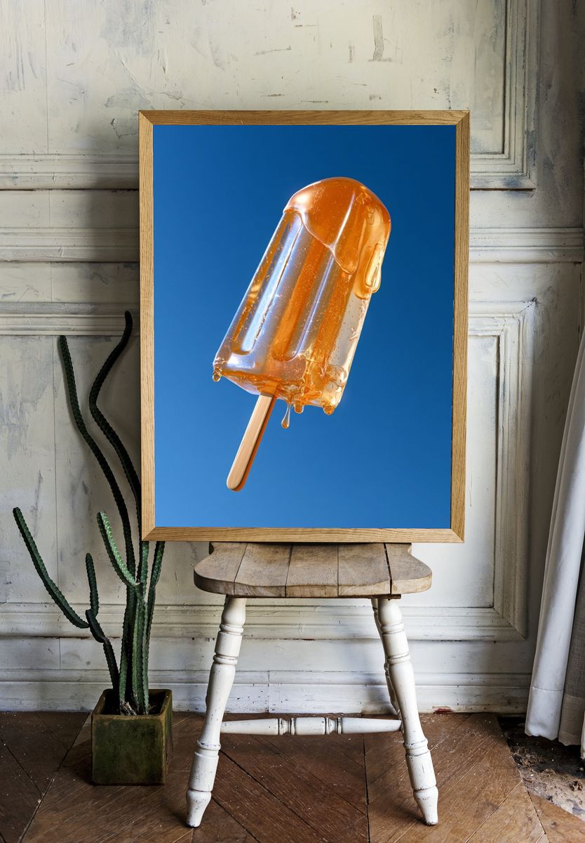 Melting Popsicle Photography Poster. room preview