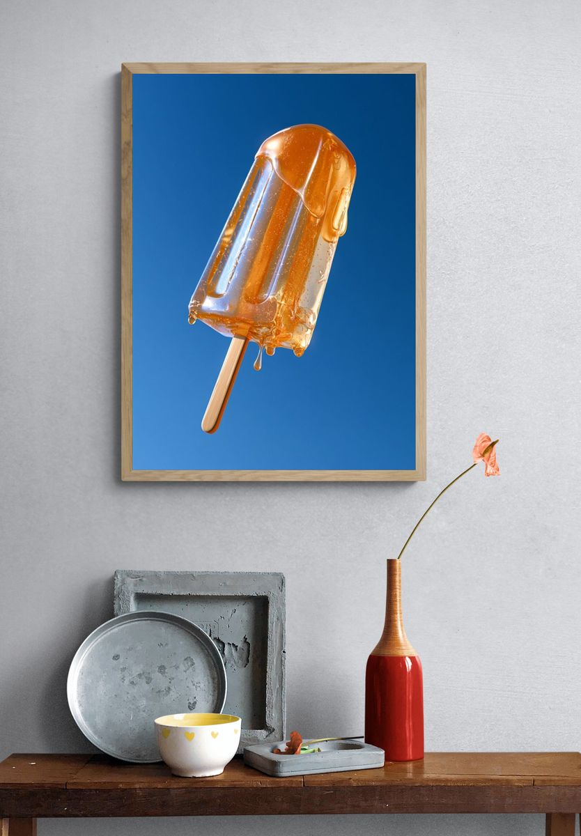 Melting Popsicle Photography Poster. — room view 3
