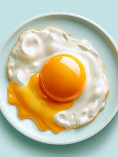 Sunny Fried Egg Illustration Poster.