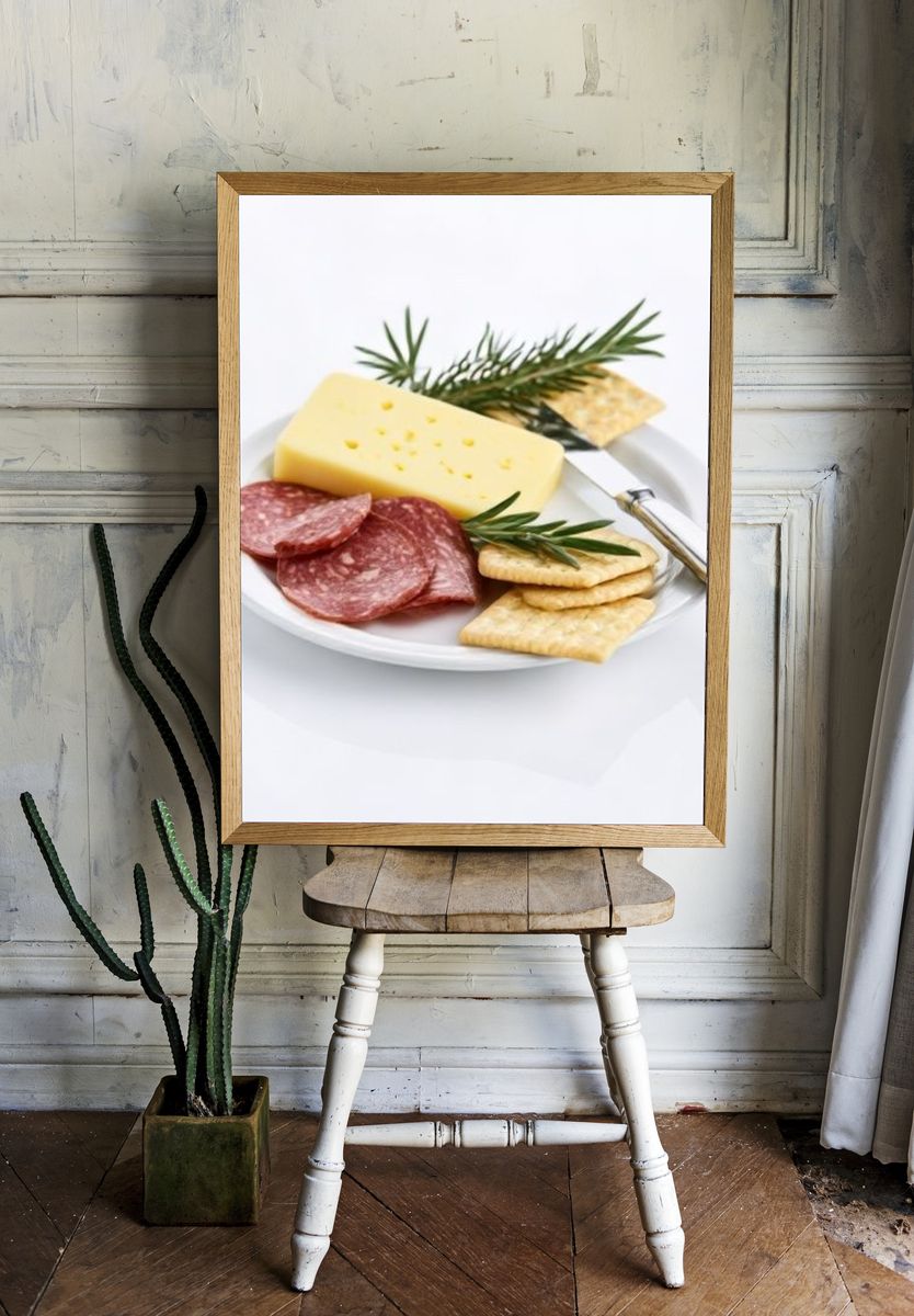 Charcuterie Plate Food Photography Poster. room preview