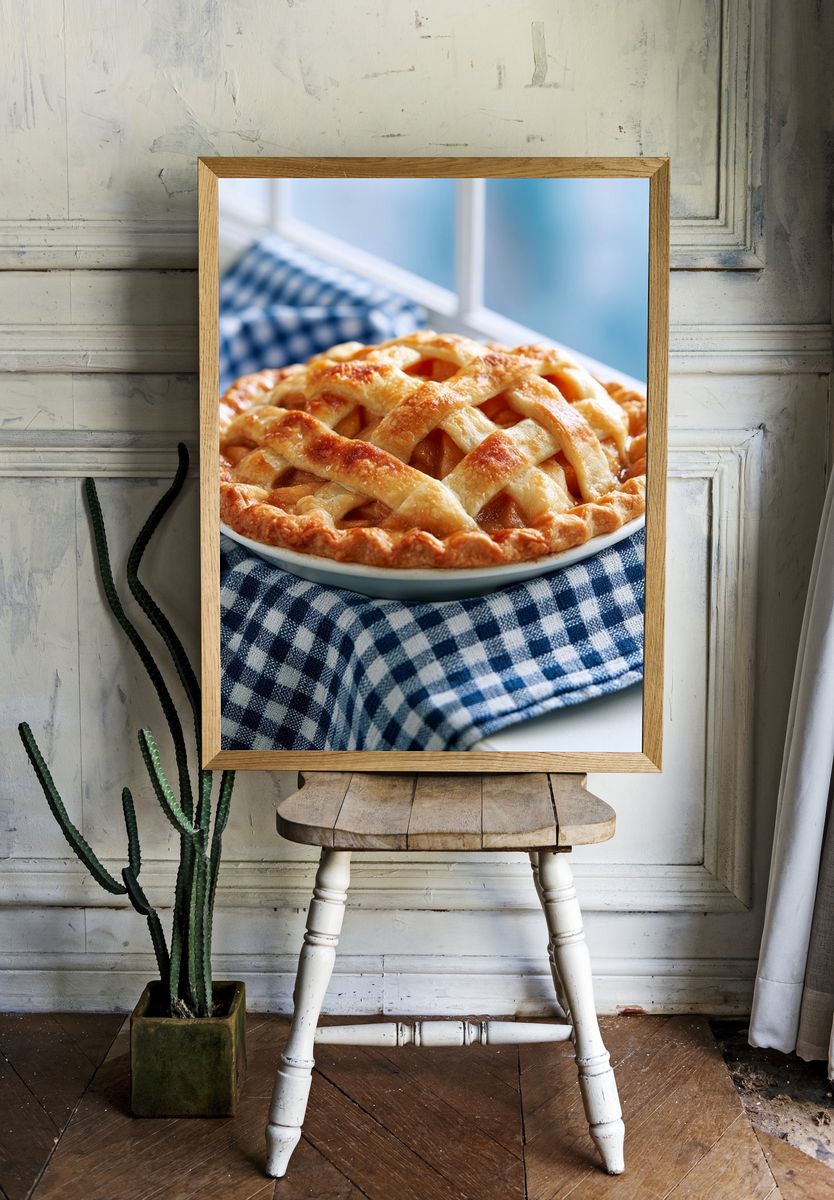 Homemade Apple Pie Photography Poster. room preview